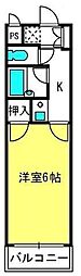 ドーチェスター大宮 1Kの間取図画像