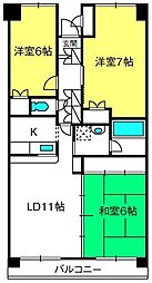 アーバンヴィラ 3LDKの間取図画像