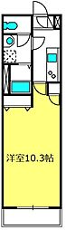 メゾン四季浦和 1Kの間取図画像