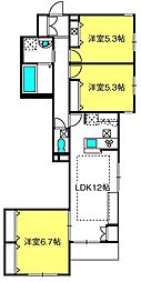 ルミエール大宮 3LDKの間取図画像
