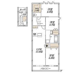 ダンケ 3LDKの間取図画像