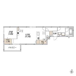 (仮称)新座市大和田メゾン 1LDKの間取図画像