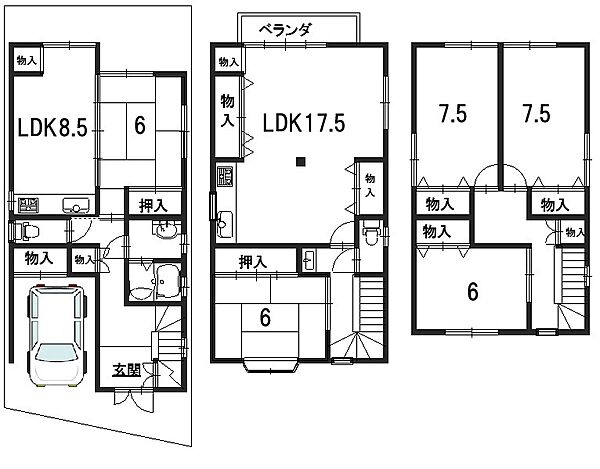 間取りを拡大表示
