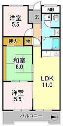 グレース・鈴鹿 3LDKの間取図画像