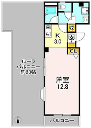 メゾンエトナ 1Kの間取図画像