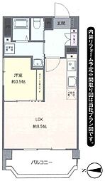 高円寺ダイヤモンドマンション 1LDKの間取図画像