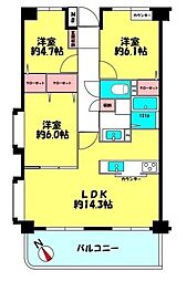 間取図画像 3LDK
