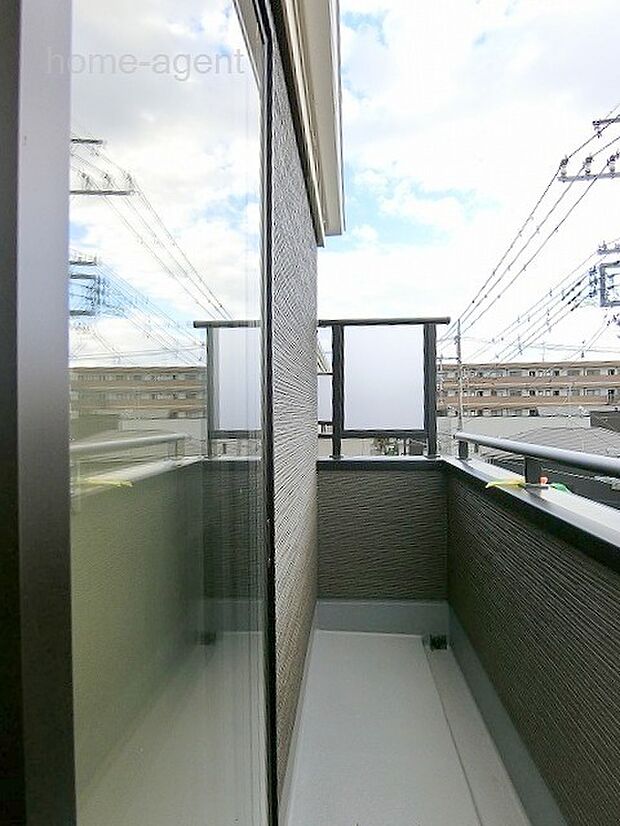 南西向きバルコニー