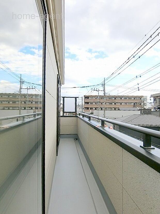 南西向きバルコニー