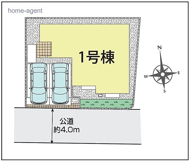 並列2台駐車可能