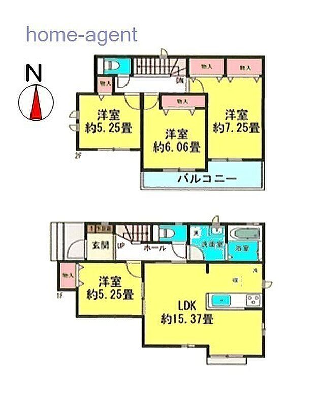 4LDK 全居室南向き