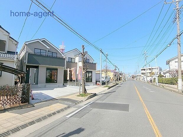 前面13.2m道路になります。