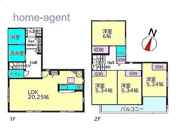 4LDK。土地面積約40坪ございます。