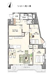 間取図画像 3LDK
