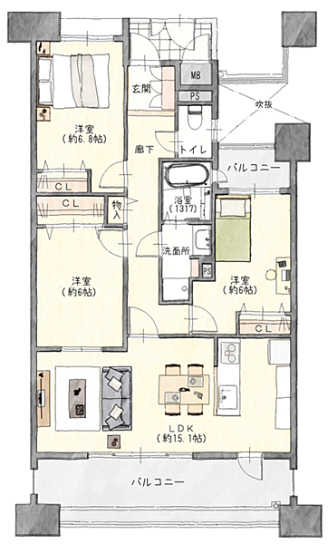 間取り：323000485678