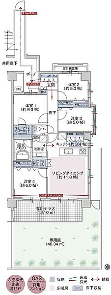 間取りを拡大表示