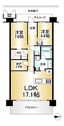 間取図画像 2SLDK