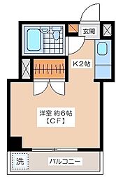 小野崎ビル ワンルームの間取図画像