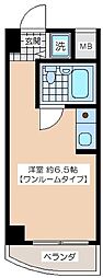 梅丘南マンション ワンルームの間取図画像
