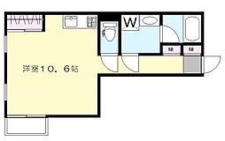 MONT SAINT-LUEUR KYODO ワンルームの間取図画像