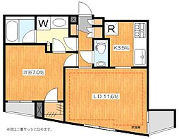 ライオンズプラザ初台グランフォート 1LDKの間取図画像