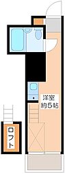 コート桜上水 ワンルームの間取図画像