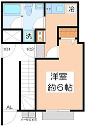 HOUSING STAGE MATSUBARAII 1Kの間取図画像