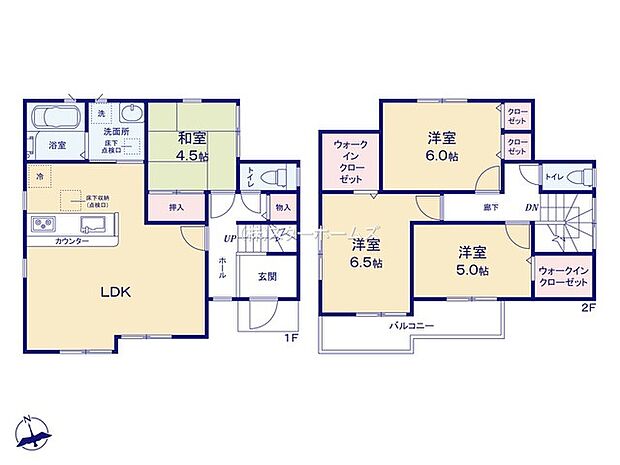 ゆとりある空間設計で、心地よい暮らしが始まります