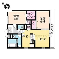 REED OTT’SII 3階2LDKの間取り