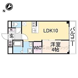 JR東海道・山陽本線 瀬田駅 徒歩19分の賃貸マンション 2階1LDKの間取り