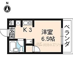 メゾン・ド・ムラジ3 1Kの間取図画像