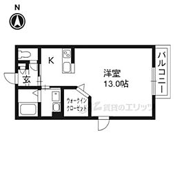 Augusta ワンルームの間取図画像