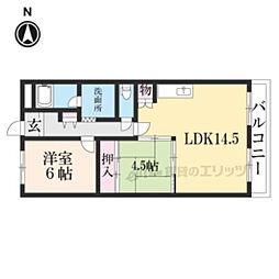 セリマンション 2LDKの間取図画像