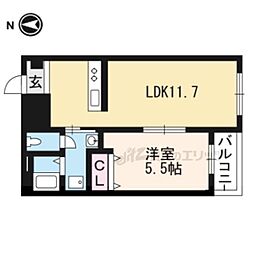 ハートフル・セイシーズ 1LDKの間取図画像