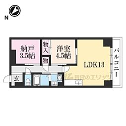 ヴィエナ栗東 2LDKの間取図画像