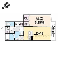 ポルト・グラン 1LDKの間取図画像