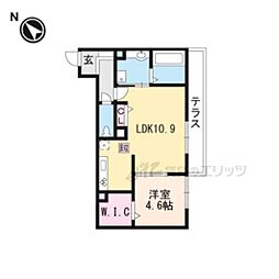 FRAN苅原 1LDKの間取図画像