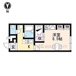 レオパレス拓陽 1Kの間取図画像