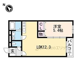 Anesis守山3 1LDKの間取図画像