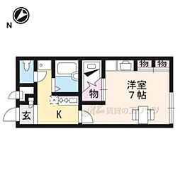 レオパレスコート・ダジュール 1Kの間取図画像