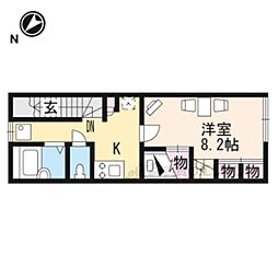 レオパレスAoi 1Kの間取図画像