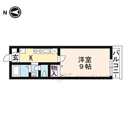 NF別保ハイツ 1Kの間取図画像
