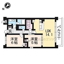 ダンデライオン 2LDKの間取図画像