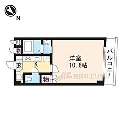 アフロディテ 1Kの間取図画像