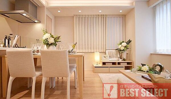 ＊たっぷりの陽光と心地よい風が舞い込む明るい住まい＊（家具・小物等は付属しておりません）