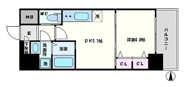 同じ建物の物件間取り写真 - ID:227081359186