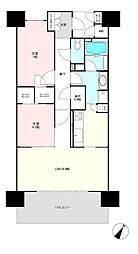 プレミスト大江ザ・レジデンス 2LDKの間取図画像