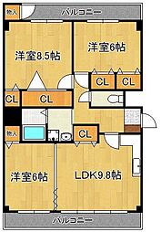 間取図画像 3LDK