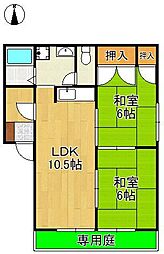 間取図画像 2LDK