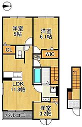 ブライトガーデンB 2階